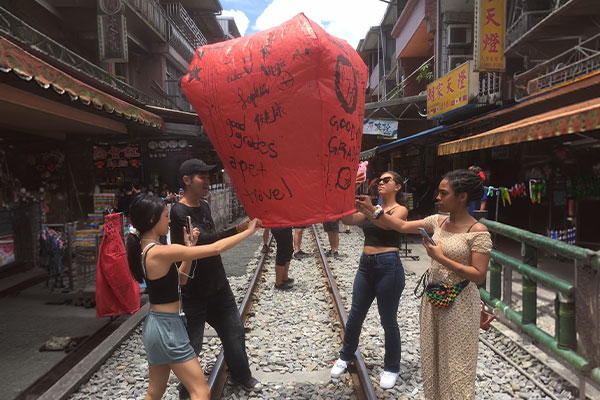 Sky Lantern Releasing