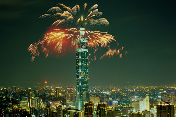 Firework during New Year